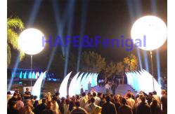 China Custom Activity Moon Decoration Balloon Floodlight LED 400w 160cm supplier