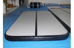 China Custom Inflatable Air Track Double Wall Fabric Material Black Sides supplier