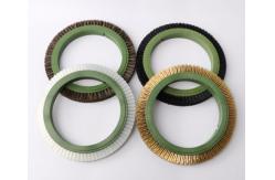 China Pig Hair Brush Wheels For Finishing Machine Textile Dyeing Machine supplier