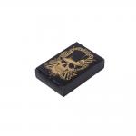 Black PVC Plastic Poker Cards Hot Gold And Silver Stamped for sale