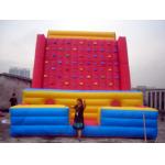 Gaint Red Inflatable Rock Climbing Mountain , Inflatable Amusement Park for sale