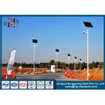 6m Multi Functional Q235 Conical Solar Powered Light Pole with Solar Panel for sale