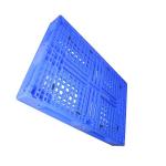 Blue PE Plastic Pallet 1200 X 800 SGS Six Runners Corrosion Resistant for sale
