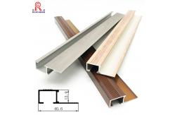 China Polished Aluminium Stair Nosing Edge Trim Stair Edge Protectors With Rubber supplier