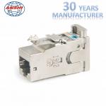 CAT6A Shielded Toolless 8P8C FTP RJ45 Keystone Jack