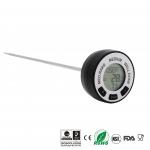 Round Shape Fast Read Thermometer , Instant Read Cooking Thermometer With Silicone Protector for sale