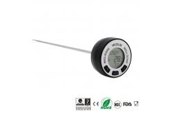 China Round Shape Fast Read Thermometer , Instant Read Cooking Thermometer With Silicone Protector supplier