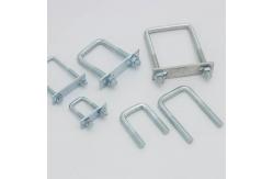 China M12 U-shaped Square Clamp Right Angle U-shaped Bolt Square Tube Clamp supplier