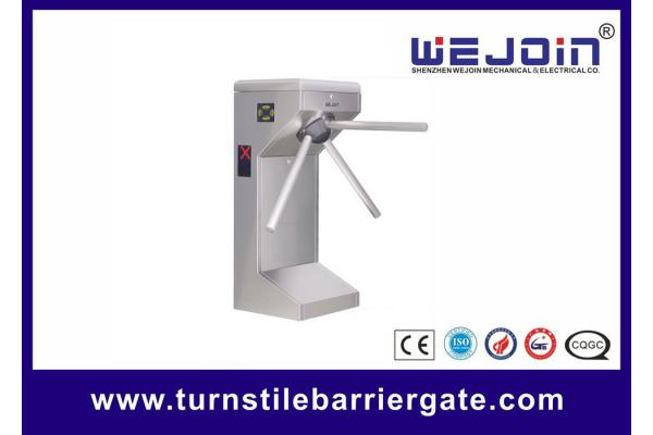 Full Automatic Counter Tripod Turnstile Gates , Pedestrian Security Gate DC 12V