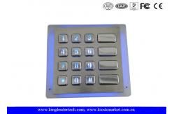 China Panel - Mount Backlit Metal Keypad , customizable waterproof keypad dust - proof supplier