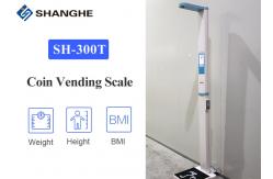 China Coin Operated Ultrasonic Height And Weight Machine Digital Scale For Clinic supplier