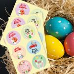 Silk Screen Printing Easter Egg Stickers Easter Bunny Children DIY 128gram for sale