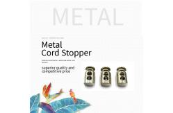 China 1 Hole 2 Hole No Burr Alloy Metal Cord Stopper supplier