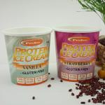 Eco Friendly Ice Cream Paper Cup With Lid 16oz 475ml Frozen Yogurt Container