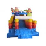 The Simpsons themed inflatable water park big inflatable slide with sealed water pool for children for sale