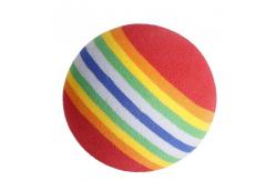 China Interactive Elastic Material Rainbow Ball Pets Toy Silently Teasing Cats supplier