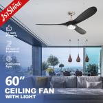 220v Modern Wood Ceiling Fan With Light Chandelier For Bedroom for sale