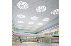 China Plain surface Aluminum Metal Ceiling Beveled Edge Waterproof Triangle Clip In supplier