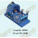 Marine Animals Theme Inflatable Bounce House With Small Slide