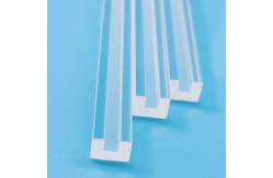 China 18+1 Rectangular Groove Fused Quartz Substrate 120x5x3.5mm Optical Component Carrier supplier