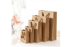 China Customized Kraft Paper Handbag / Shopping Bag Recycled Compostable supplier