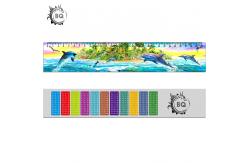 China Promotional PET 3D Lenticular Printing Services Plastic Rulers / Lenticular Photo Printing supplier