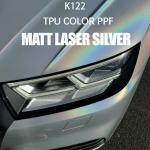 K122 Matt Laser Silver TPU Color Car Paint Protection Film Matte Car Wrap for sale