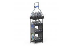 China Customizable Metal 4-Layer Laminated Whiskey Display Rack Suitable For Stores supplier