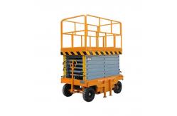 China Outdoor 11m Scissor Lift Manual Towable Mobile Hydraulic Lift supplier