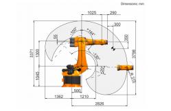 China KR 500 R2830 Kuka Robot Arm KR C4 Controller Palletizing Robot Arm supplier