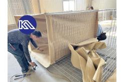 China Explosion Proof Gabion Mesh Box Floating Perimeter Defensive Barrier Defence Wall supplier