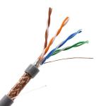 24AWG Network CAT5E Ethernet Cable 4pr PVC 4 Pair 0.5mm CU CCA for sale