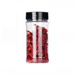 Cylinder 200ml Clear Plastic Jars For Spice Kitchen Organizer