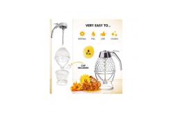 China Drip free honey dispenser transparent acrylic 200ml honeypot muffin companion supplier