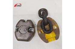 China OEM Ductile Iron Castings EN-GJS-400-18 Chain Lock Castings With Coating supplier