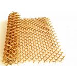 Spiral Weave Diameter 1.2mm Aluminum Mesh Fabric For Hotal Decoration Ceiling for sale