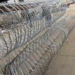 High Quality Razor Barbed Wire 0.5mm-5.0mm Barbed Wire Galvanized Bto-12 Galvanized Razor Barbed Wire Protection for sale