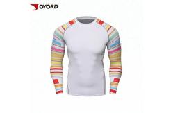 China Diving Custom Rash Guard  Long Sleeve Quick Dry Nylon  Polyester Fabric Material supplier
