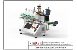 China Desktop Jar / Cans Bottle Labeling Machine 20 - 60pcs/Min supplier