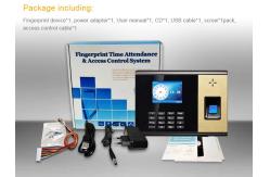 China SIM Card GPRS 2.8 inch Thumbprint Time Attendance System supplier