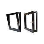 Modern Aluminum Tilt And Turn Windows Customized Black  Tilt And Turn Double Glazed Windows for sale