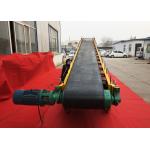 Large Capacity Carbon Steel Flat Rubber Roller Belt Conveyor For Clay And Sand for sale