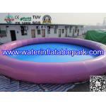 Purple Above Ground Inflatable Swimming Pool Toys 0.9mm PVC Tarpaulin for sale