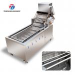 2.6KW Fruit and vegetable cleaning and processing equipment automatic washing machine conveyor belt bubble cleaning for sale