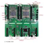 E5 LGA2011-3 Bitcoin Motherboard LAN C612 Chipset DDR4 Dual Processor Server Mainboard for sale