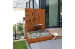 China Customizable Artificial Corten Steel Water Fountain For Home supplier