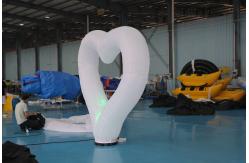 China 2.5M Diameter Inflatable Lighting Decoration Heart Belt LED Light supplier