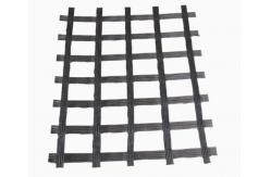 China Asphalt Glass Fiber Geogrid 150-150KN/M For Airport Taxiway Pavement supplier