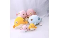China OEM ODM Micro Terry Globefish Handbell Toys Stuffed Sea Animal Toys Rattle supplier