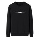 flat stitching seem men cotton polyester crew plain pullover thermal sweatshirts for sale